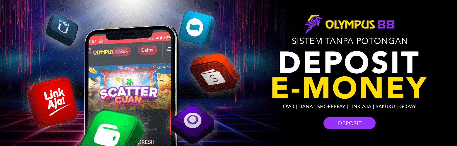 DEPOSIT E-MONEY OLYMPUS88