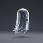 Ghost mode icon 3d 1
