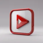 create video sharing icon 3D