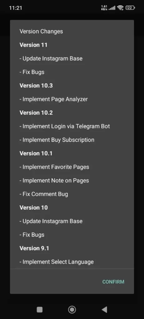 All Versions 12 Honista Changelog V11