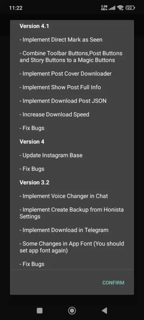 All Versions 6 honista